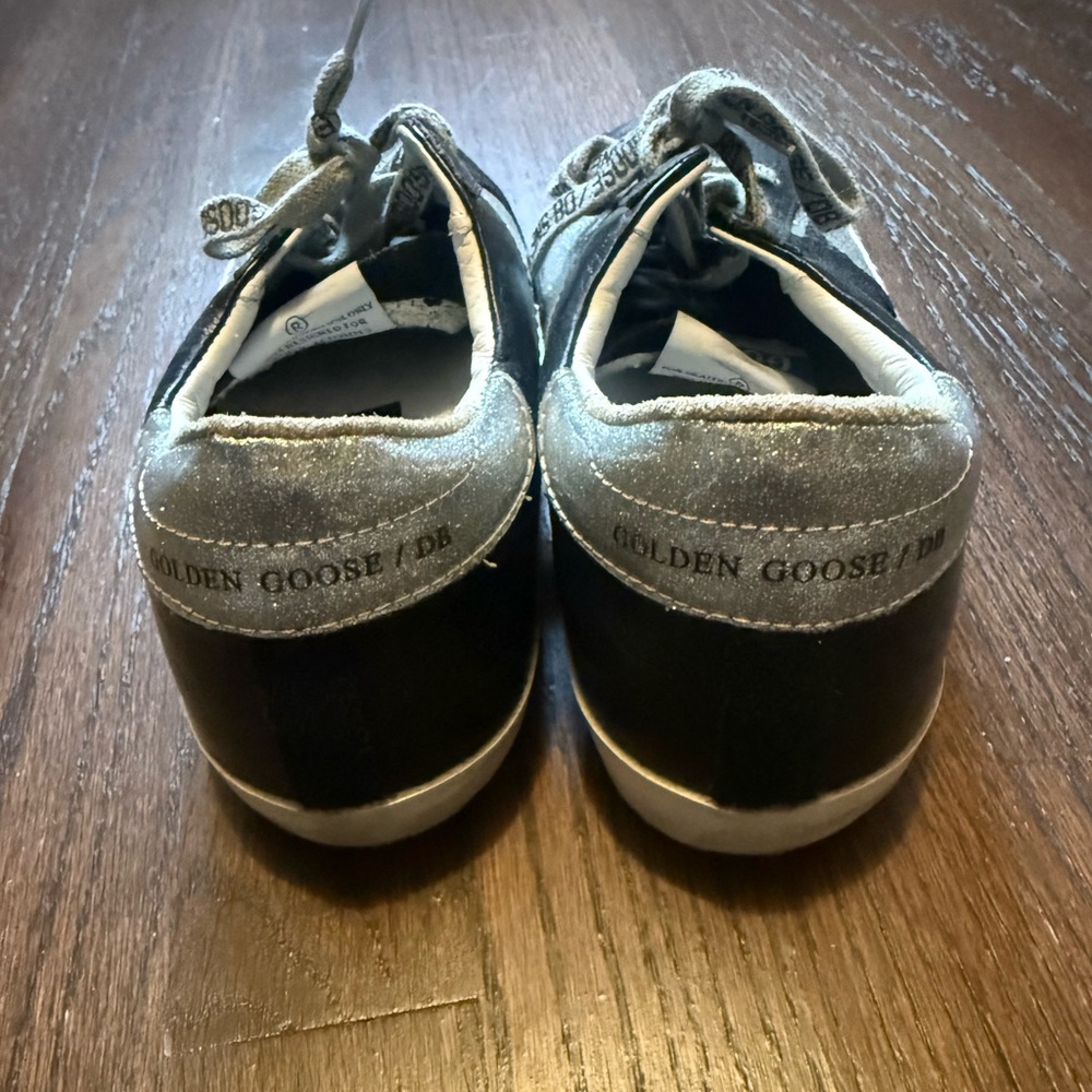 Golden Goose Black and Silver Sneakers - Picture 6 of 9